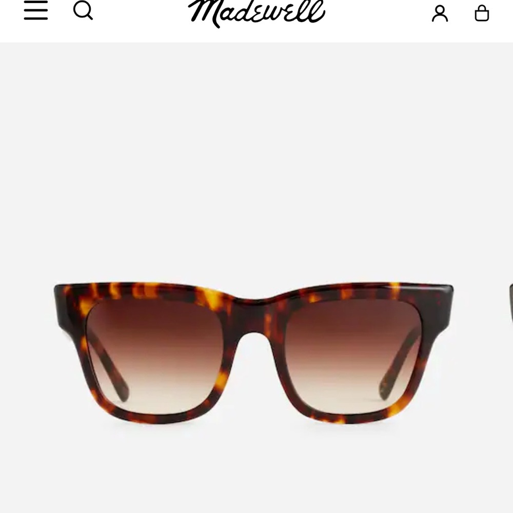 Madewell oversized chunky Tortoise Shell Square Sunglasses NU223